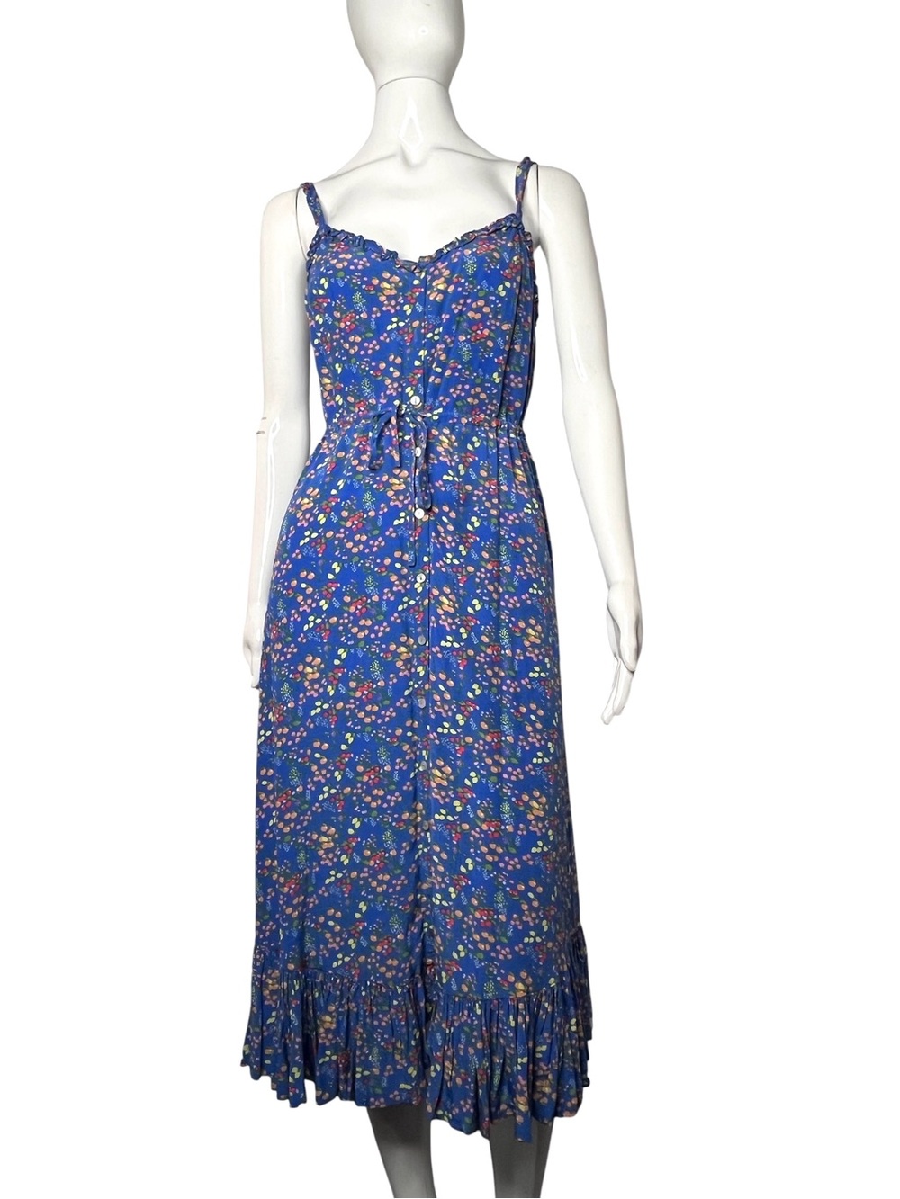 Rails Adalyn Blue Citrus Grove Mini Ruffled Sun Dress Size S